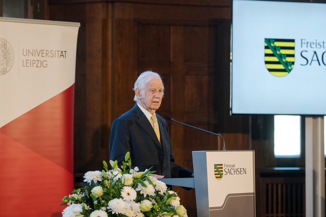 Verleihung der Ehrendoktorwürde der Universität Leipzig an Prof. Dr. Kurt Biedenkopf, Dankesrede Prof. Dr. Kurt Biedenkopf