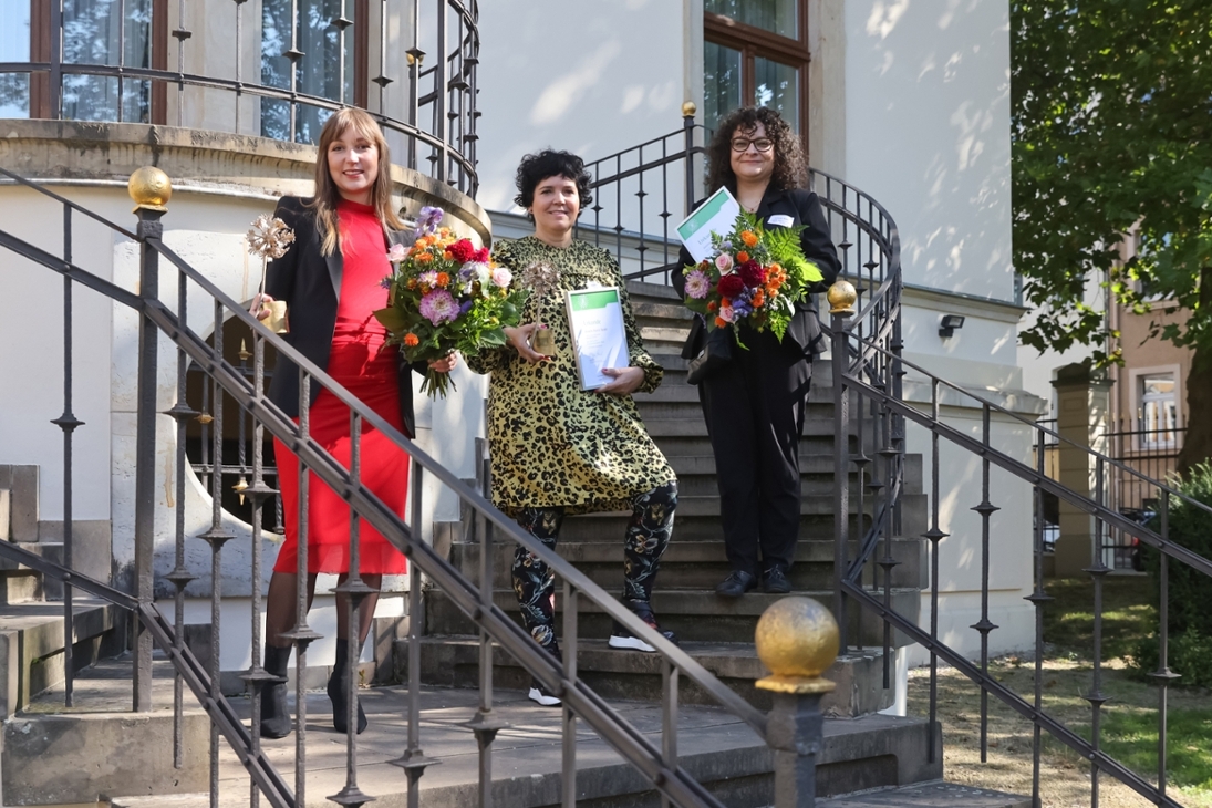 v.l.: Sara Linke, Annette Katrin Seidel, Juliette Beke