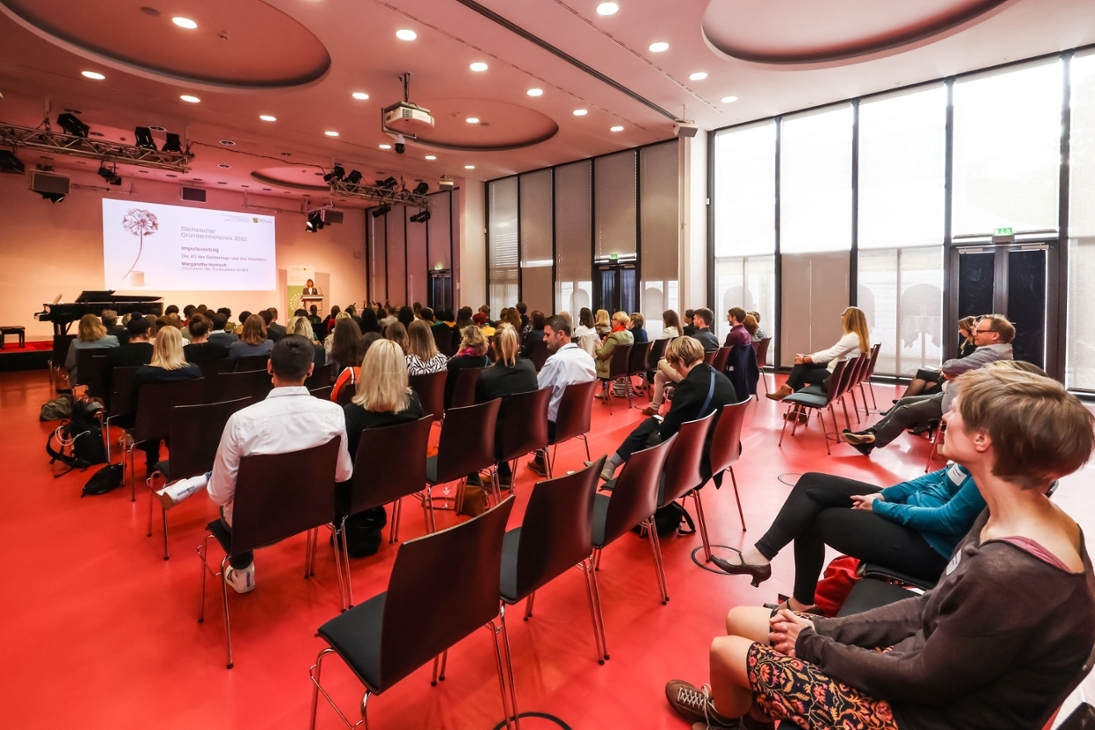 Verleihung des Sächsischen Gründerinnenpreises 2022 im Mediencampus Villa Ida in Leipzig