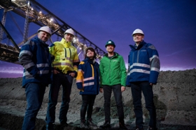 Foto: Ministerpräsident Michael Kretschmer besucht den Tagebau Nochten.