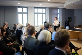 Foto: Justizministerin Katja Meier nahm heute an der Besprechung der Prüferinnen und Prüfer 2023 teil.