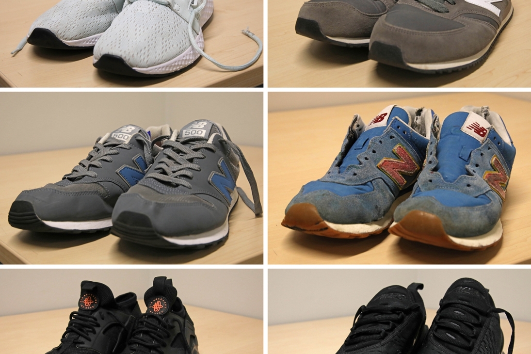 Entwendete Schuhe