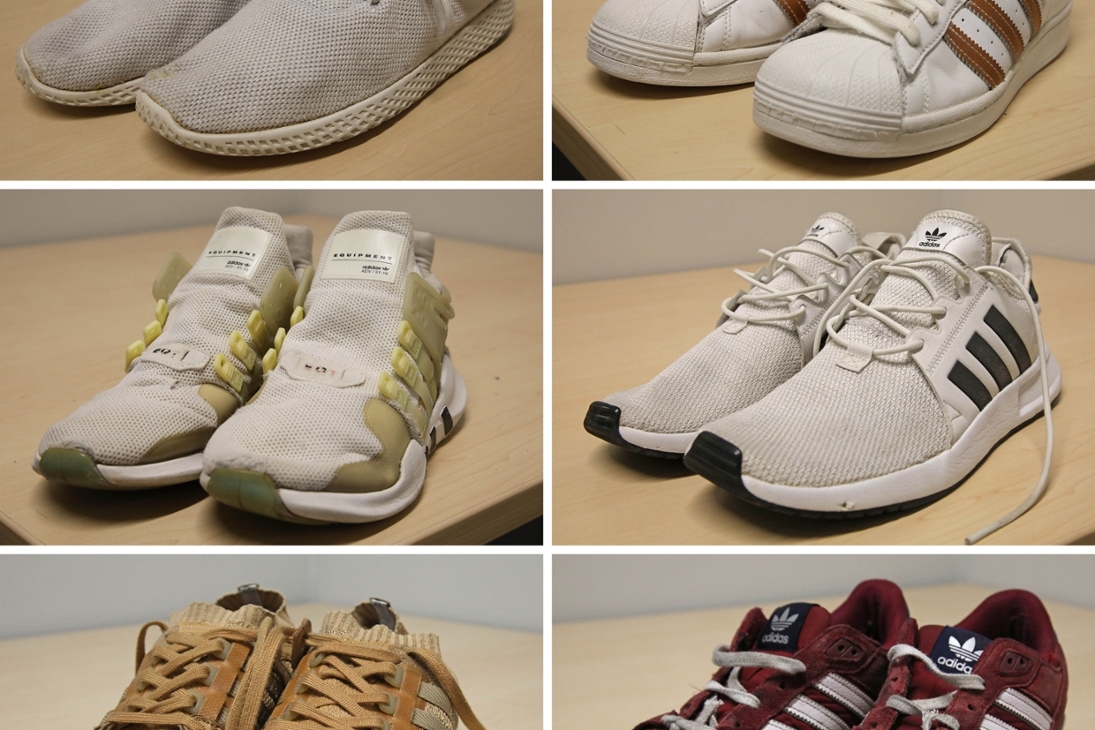 Entwendete Schuhe