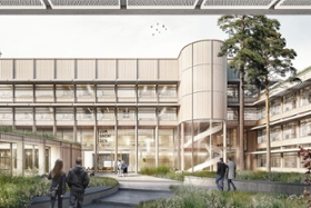 Foto: Visualisierung für den Neubau der Landesuntersuchungsanstalt Sachsen (LUA) von wörner traxler richter planungsgesellschaft mbH