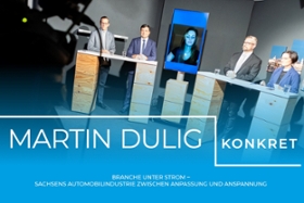 Foto: Von links nach rechts: Mario Müller, Dirk Vogel, Kristin Oder, Martin Dulig, Franziska Wöllner (Moderatorin)