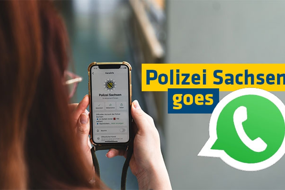 Die Polizei Sachsen informiert künftig auch über WhatsApp.