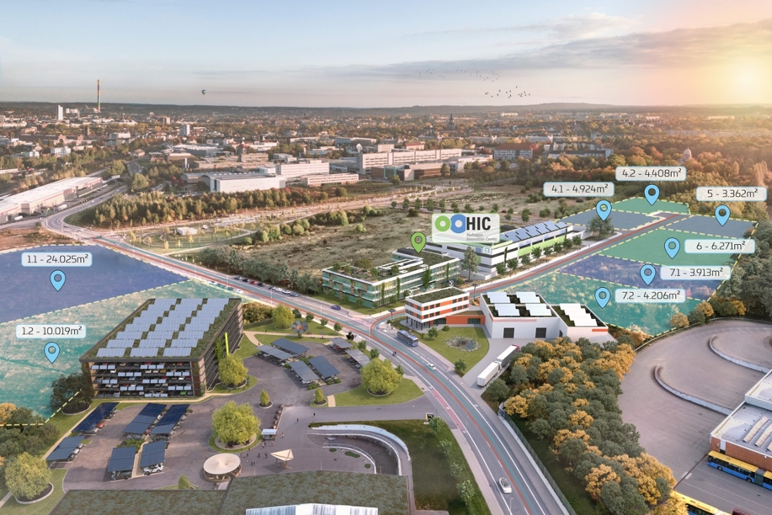 Visualisierung des HIC Hydrogen Innovation Center als Herzstück des zukünftigen Wasserstoff-Campus Chemnitz. | © HZwo e. V.