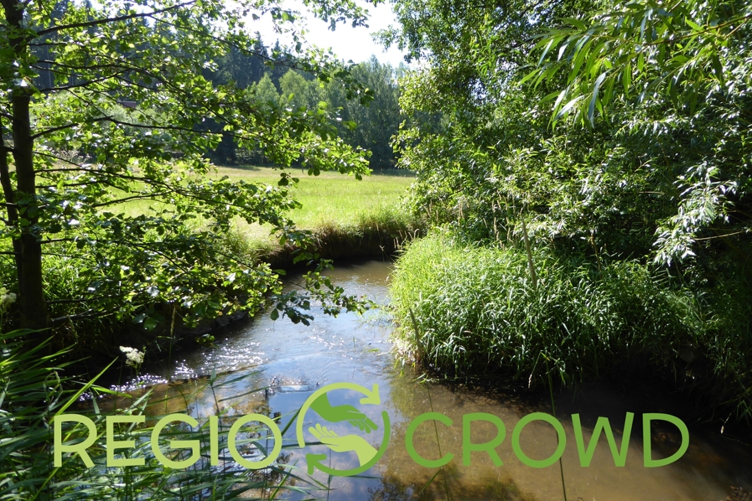 Fluss mit Logo RegioCrowd