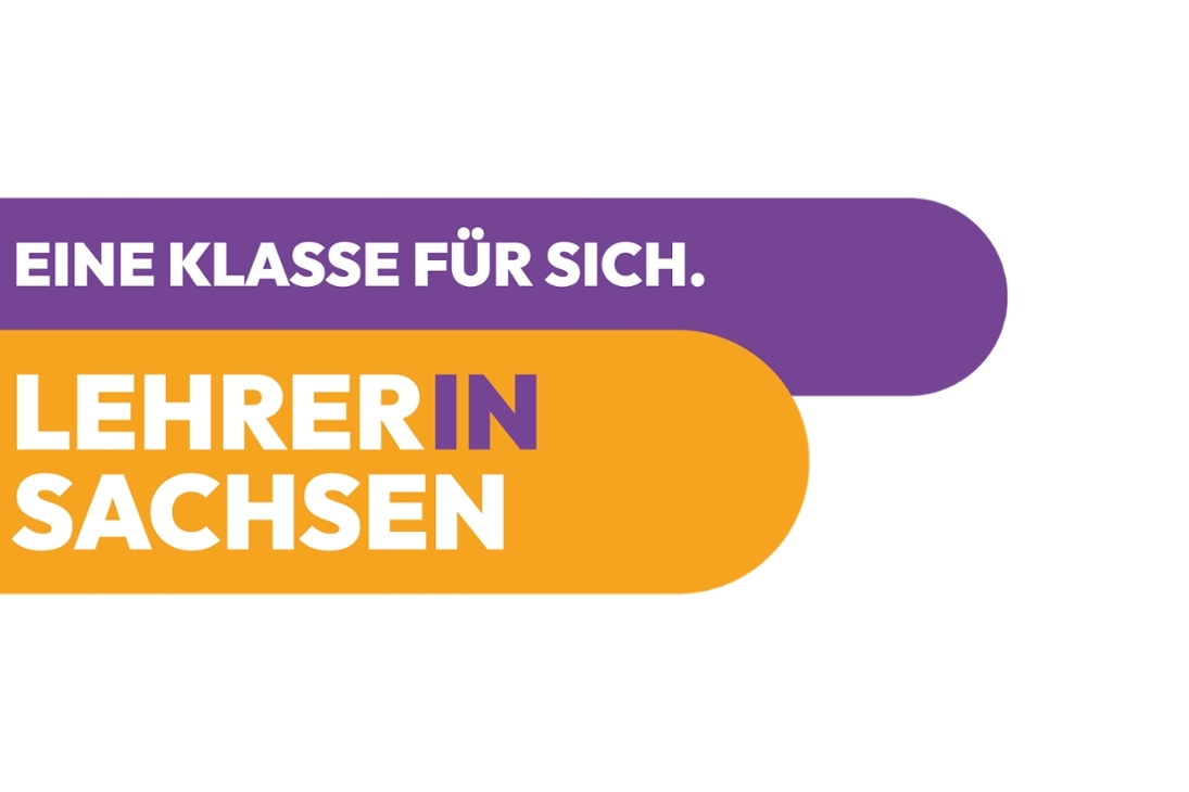Es ist das Logo der Kampagne Lehrer werden in Sachsen zu sehen.
