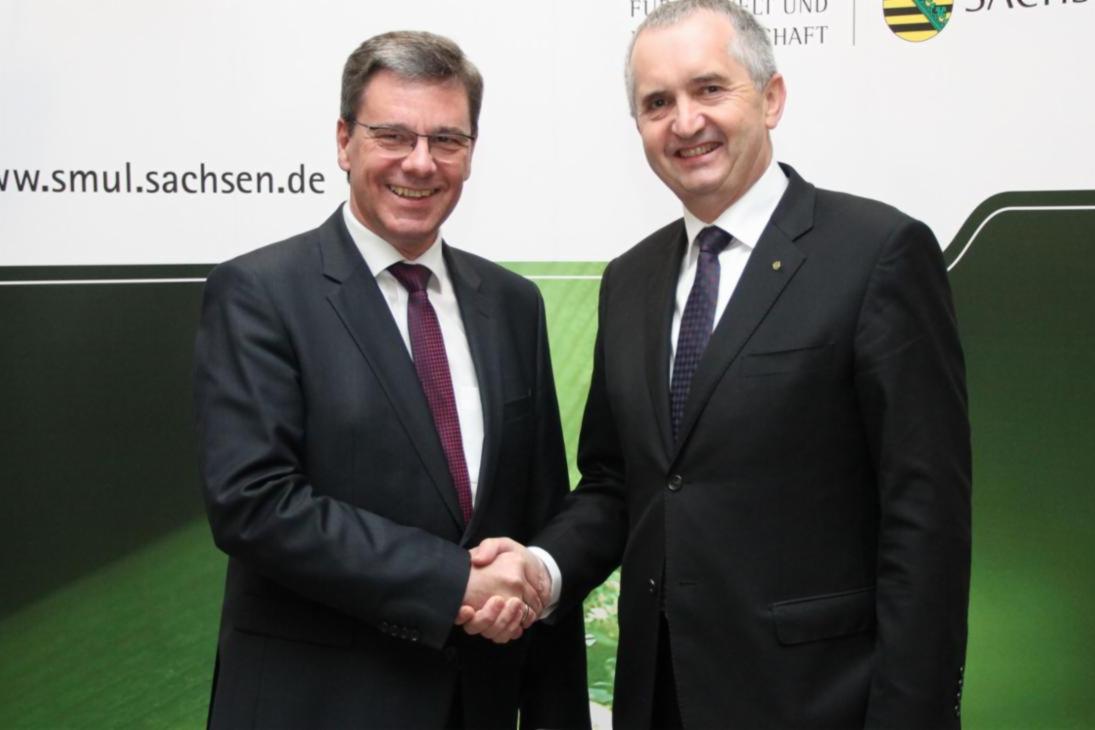 Amtsübergabe im Staatsministerium für Umwelt und Landwirtschaft