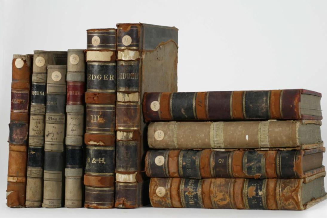 Geschäftsbücher der New Yorker Zweigstelle von Breitkopf &amp; Härtel, um 1895