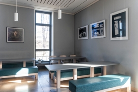 Foto: Die Ausstellung Ursinus. Träumer in der Bib-Lounge der SLUB Dresden
