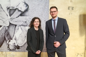 Foto: Justizministerin Prof. Constanze Geiert und der neue Anstaltsleiter der JVA Waldheim Martin Lindner.