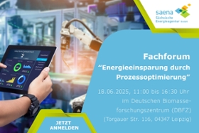 Foto: Einladung: Fachforum „Energieeinsparung durch Prozessoptimierung“ am 18.06.2025