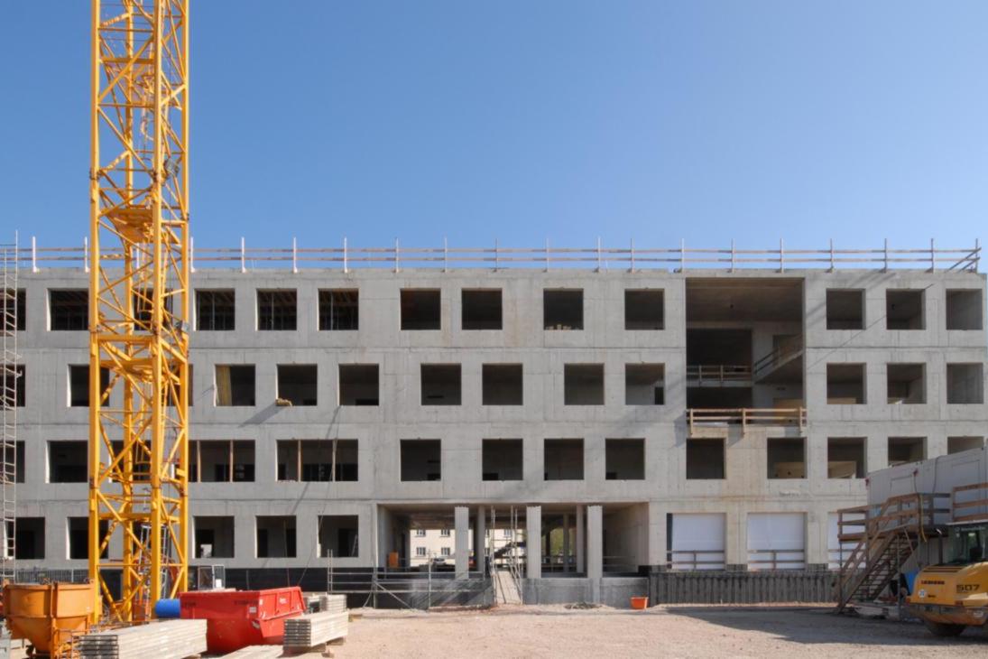 Rohbau des Labor- und Bürogebäudes MAIN der Technischen Universität Chemnitz
