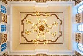 Foto: Barockschloss Rammenau Decke Spiegelsaal