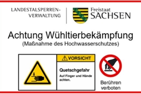 Foto: Unterhaltungsmaßnahmen an Gewässern I. Ordnung in Sachsen - Information zur Wühltierbekämpfung