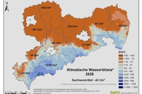 Foto: Klimatische Wasserbilanz 2025