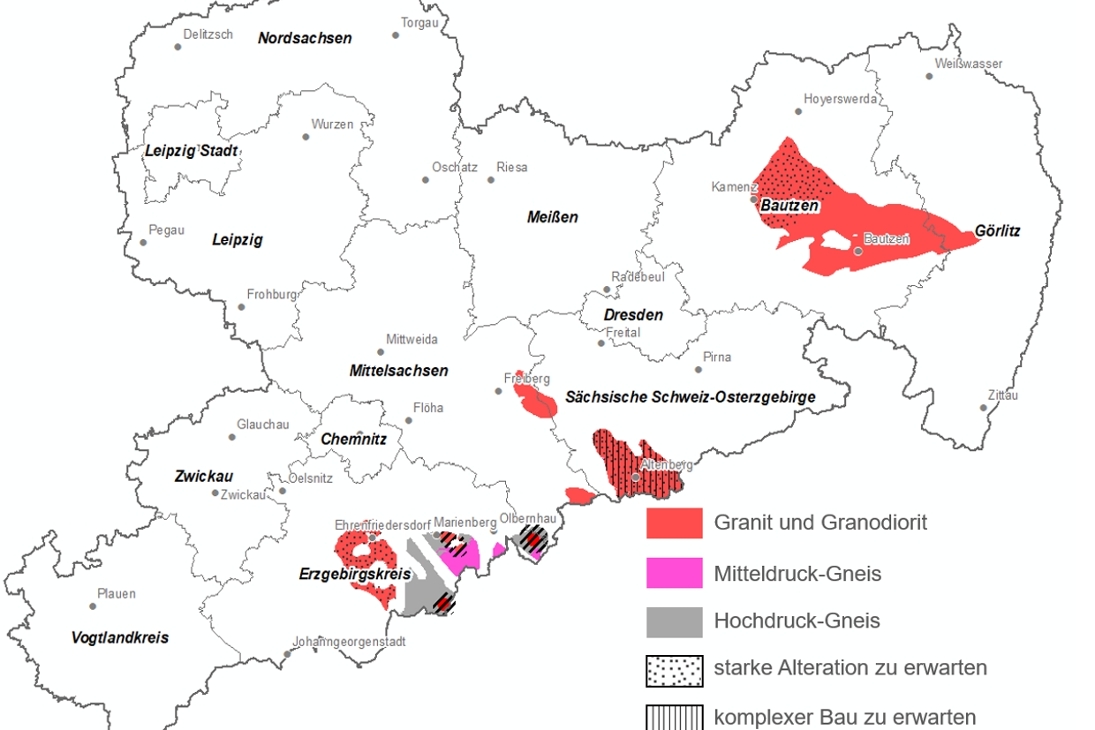 Auf der Karte sind nur die Gebiete dargestellt, die die Prüfschritte 1 und 2 der BGE weitestgehend bestanden haben.