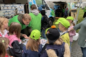 Foto: Umweltmobile im Einsatz während der Kinderumwelttage in Leipzig