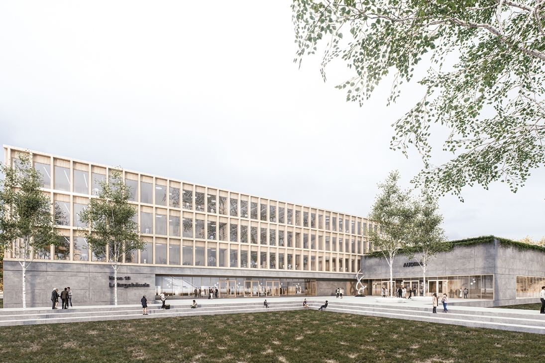 Visualisierung „HSF Meißen – Neubau Lehrgebäude“