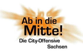 Foto: Logo des Wettbewerbs "Ab in die Mitte! Die City-Offensive Sachsen"