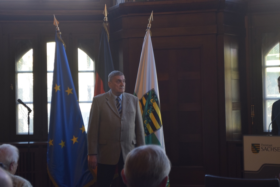 Roland Einsiedel in der Staatskanzlei