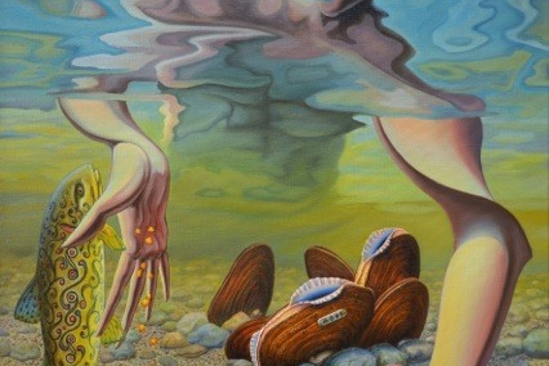 Kunstwerk von Nicolas Felly im Permuttermuseum in ADORF