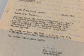 Foto: Korrespondenz aus dem Nachlass von Ursula Winnington