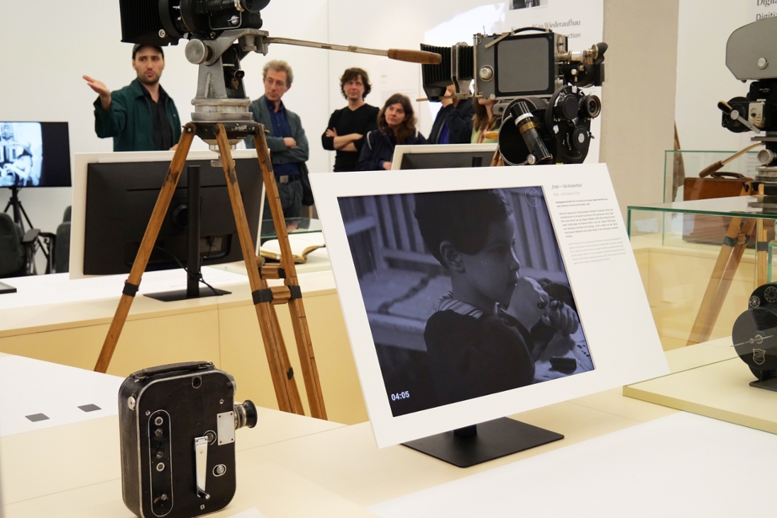 Blick in die Ausstellung in den Technischen Sammlungen Dresden