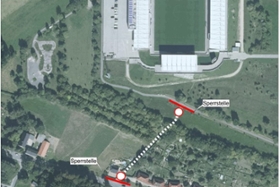 Foto: Sperrstelle Mülsener Straße