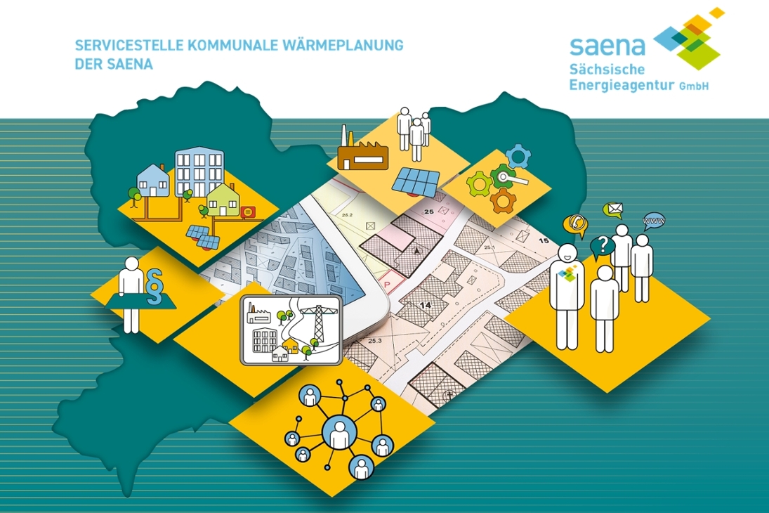 Imagebild der Servicestelle kommunale Wärmeplanung der Sächsischen Energieagentur - SAENA GmbH
