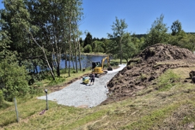 Foto: Altenberg: Bauarbeiten am Großen Galgenteich