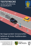 Foto: Plakat zum Verkehrsversuch in Taucha