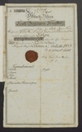 Foto: LDP: Geburtsschein Carl Benjamin Preuskers von 1786 aus den biographischen Schriften Preuskers aus der Sammlung der Karl-Preusker-Bücherei Großenhain