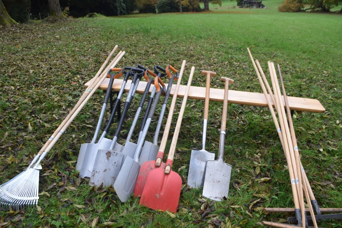 Gartengeräte für das Parkseminar Wechselburg