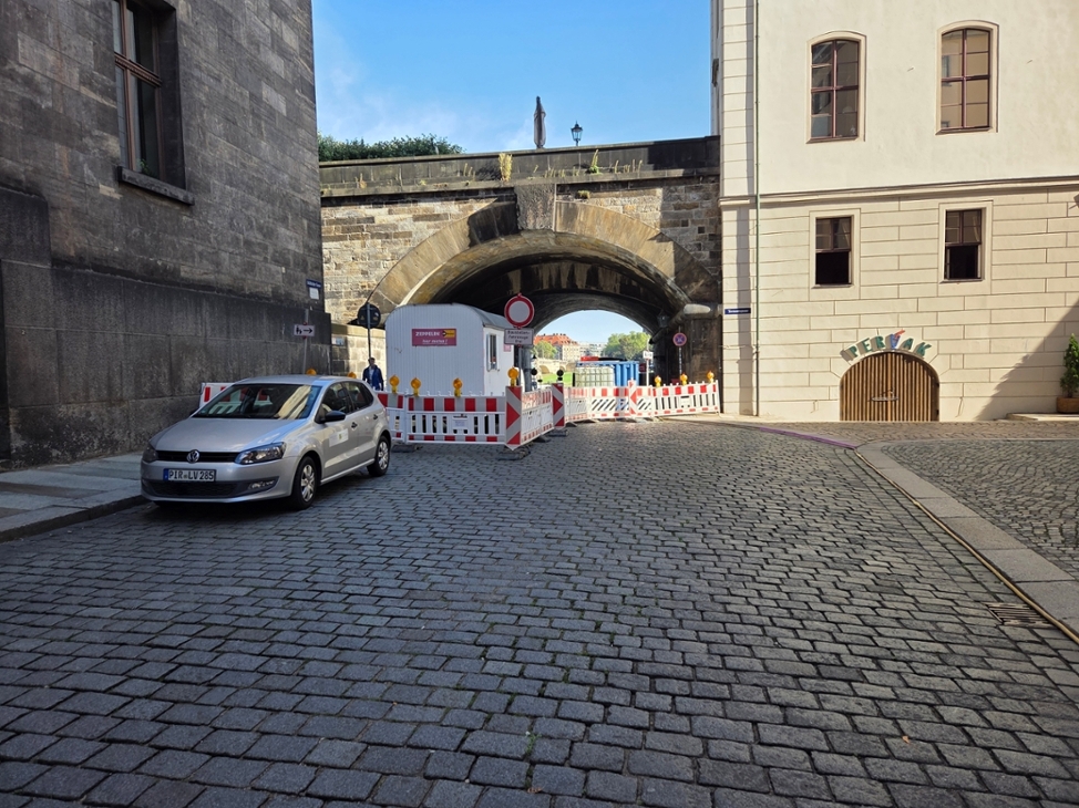 Baustelle an der Brühlschen Gasse, 2026