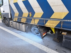 Foto: Havarierter Lkw